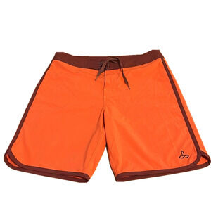 Prana orange men’s swim trunks, 32